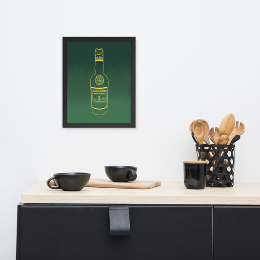 Chartreuse in Yellow - Framed Print
