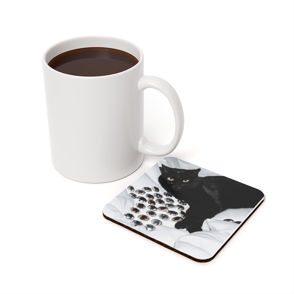 They *Might* be Diamonds Cat Coaster