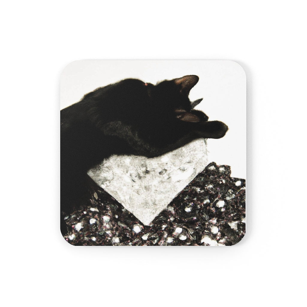 Sleepy Rock Diamonds Valley Cat Coaster